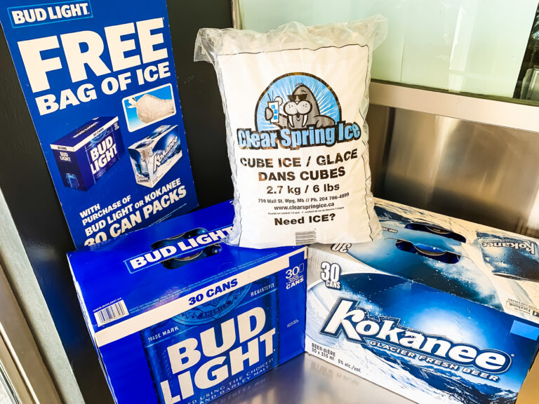 Buy a 30 pack of Bud Light or Kokanee and receive a Bag of Ice for FREE!