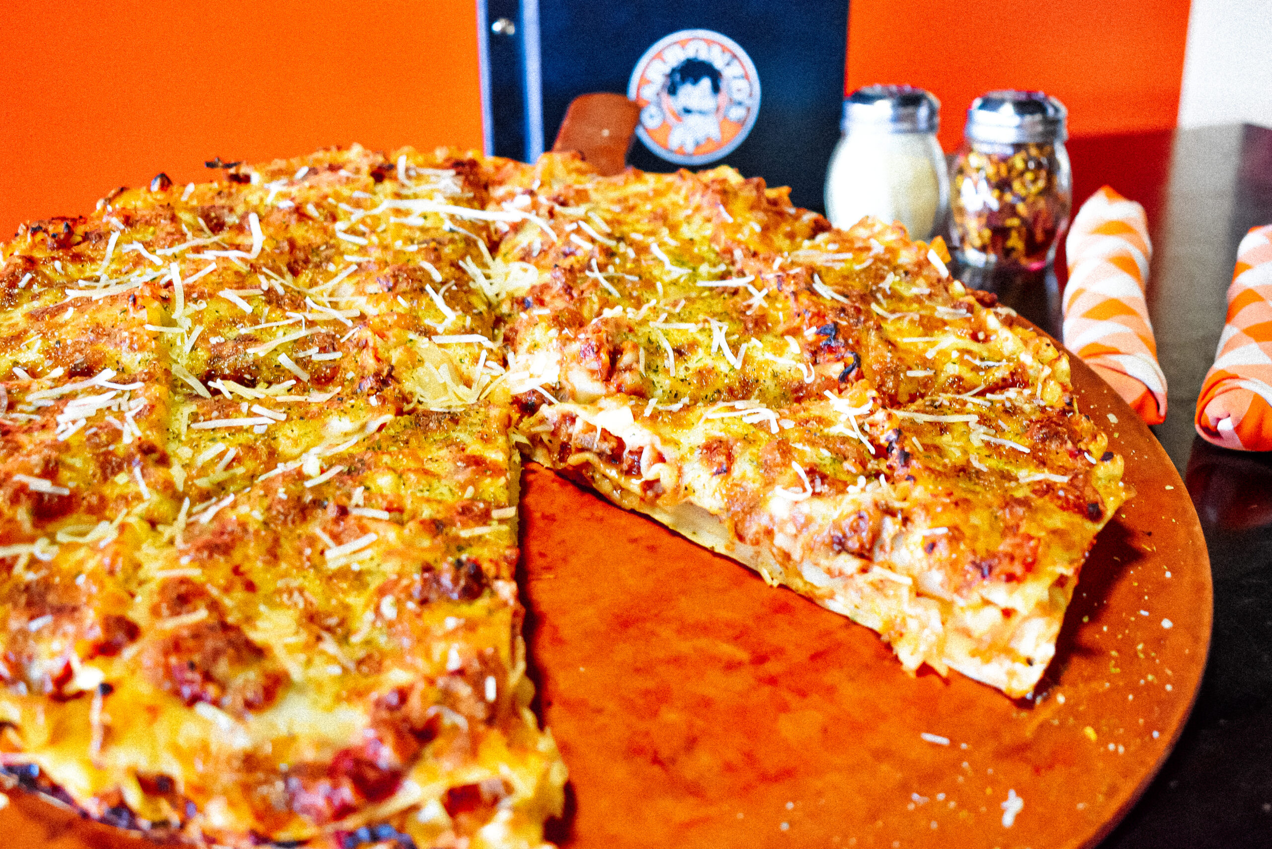 Garbonzo’s Sports Pub HSC Lasagna Bolognese Pizza